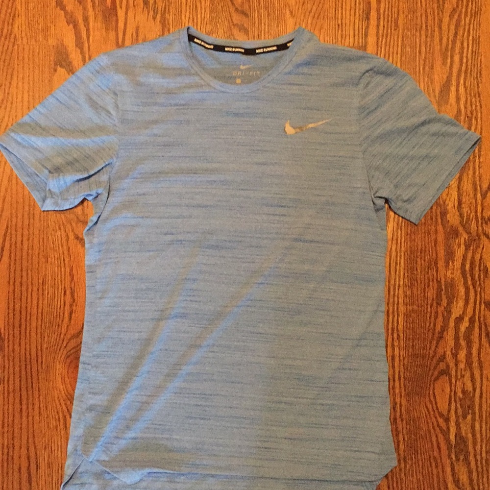 BABY BLUE NIKE RUNNING DRI FIT TEE